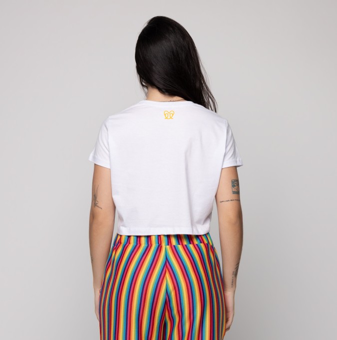 Cropped de Malha Pulsar - Delas