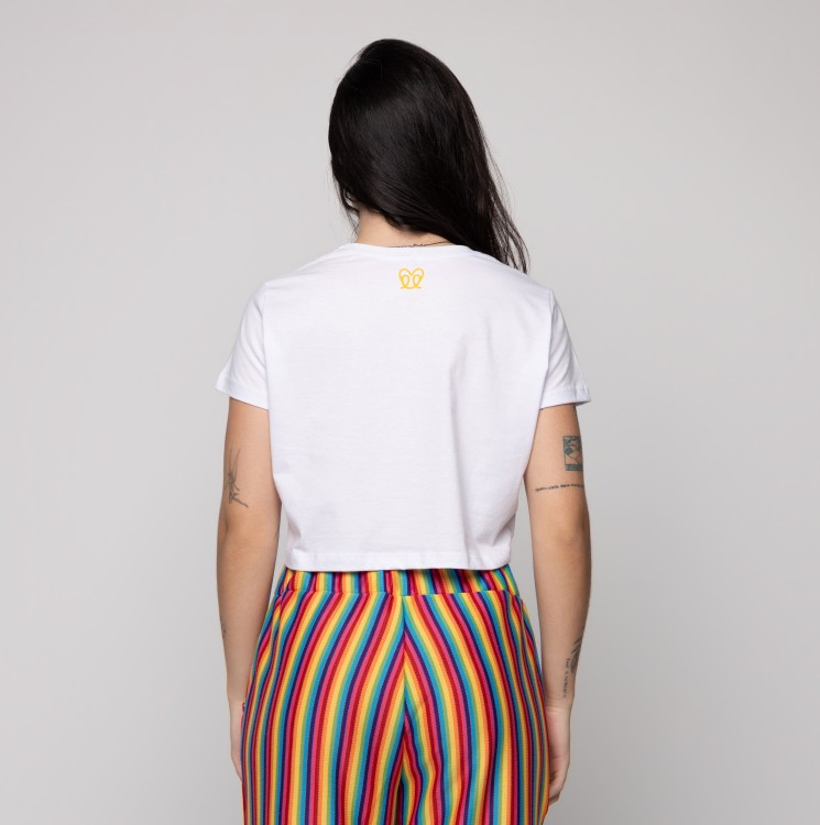 Cropped de Malha Pulsar - Delas