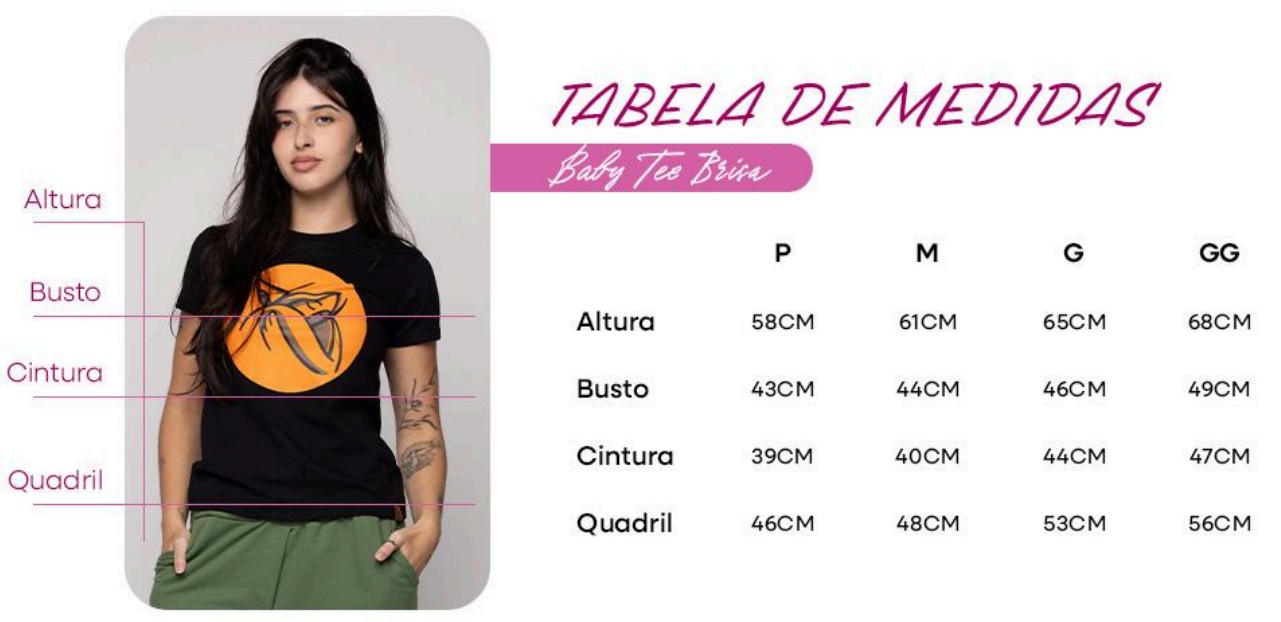 Tabela de medidas